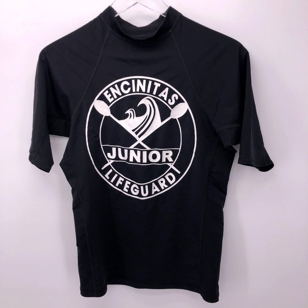 Encinitas Junior Lifeguard Short Sleeve Rashguard L Girls Sunwear Sun Protection